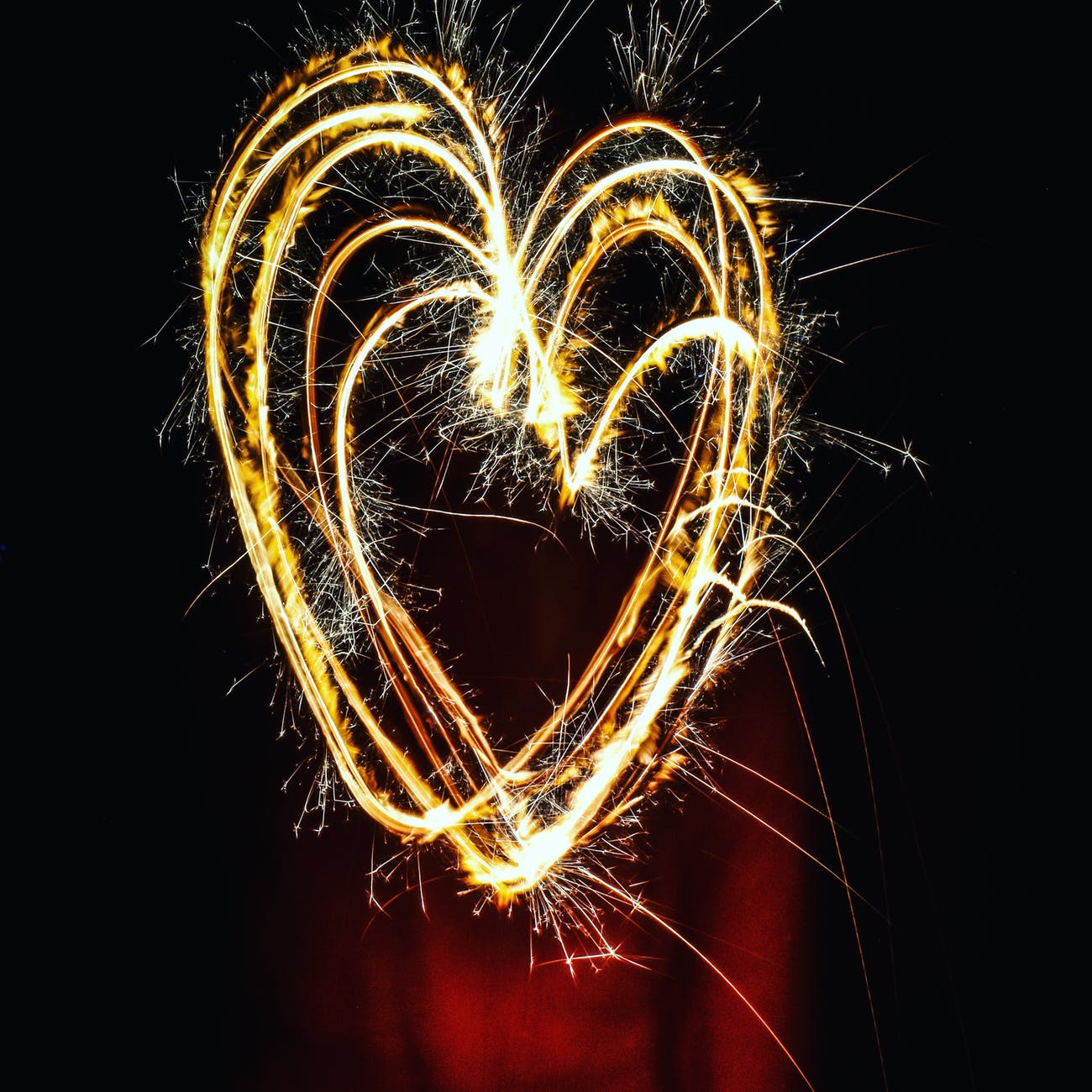 heart shaped fireworks